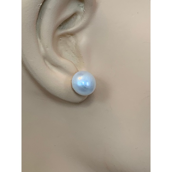 Sterling Silver 925 AAA Pearl Earrings. Formal Pearl Earrings. - Picture 5 of 6